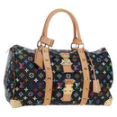 LOUIS VUITTON Monogram Multicolor Keepall 45 Bag Black M92640 Auth 195545SV-1