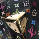 LOUIS VUITTON Monogram Multicolor Keepall 45 Bag Black M92640 Auth 195545SV-8