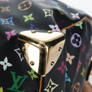 LOUIS VUITTON Monogram Multicolor Keepall 45 Bag Black M92640 Auth 195545SV-15