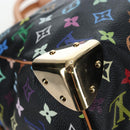 LOUIS VUITTON Monogram Multicolor Keepall 45 Bag Black M92640 Auth 195545SV-16