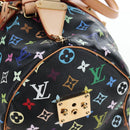 LOUIS VUITTON Monogram Multicolor Keepall 45 Bag Black M92640 Auth 195545SV-25
