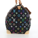 LOUIS VUITTON Monogram Multicolor Keepall 45 Bag Black M92640 Auth 195545SV-4