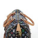 LOUIS VUITTON Monogram Multicolor Keepall 45 Bag Black M92640 Auth 195545SV-6