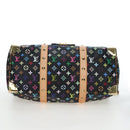 LOUIS VUITTON Monogram Multicolor Keepall 45 Bag Black M92640 Auth 195545SV-5