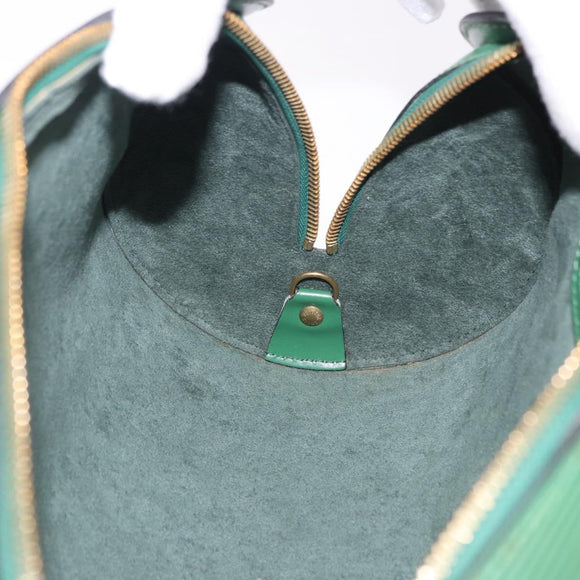 LOUIS VUITTON Epi Soufflot Hand Bag Green M52224 LV Auth 195553