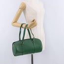 LOUIS VUITTON Epi Soufflot Hand Bag Green M52224 LV Auth 195553-22