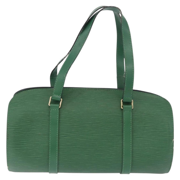 LOUIS VUITTON Epi Soufflot Hand Bag Green M52224 LV Auth 195553
