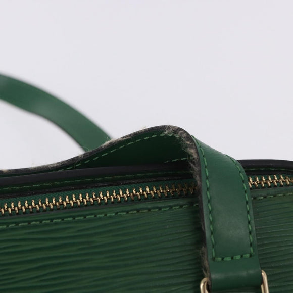 LOUIS VUITTON Epi Soufflot Hand Bag Green M52224 LV Auth 195553