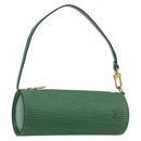 LOUIS VUITTON Epi Soufflot Pouch Green LV Auth 195554A-1