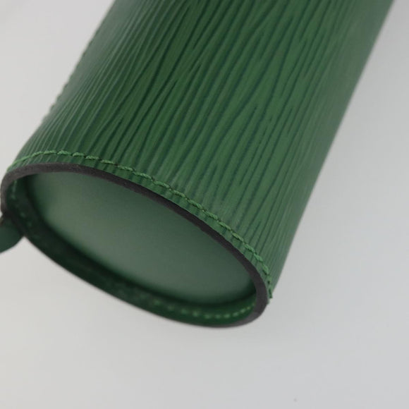 LOUIS VUITTON Epi Soufflot Pouch Green LV Auth 195554A