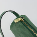 LOUIS VUITTON Epi Soufflot Pouch Green LV Auth 195554A-9