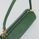 LOUIS VUITTON Epi Soufflot Pouch Green LV Auth 195554A-6