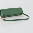 LOUIS VUITTON Epi Soufflot Pouch Green LV Auth 195554A-7