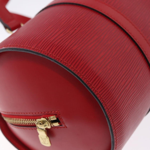 LOUIS VUITTON Epi Soufflot Hand Bag Red M52227 LV Auth 195555V