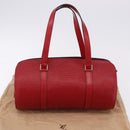 LOUIS VUITTON Epi Soufflot Hand Bag Red M52227 LV Auth 195555V-12