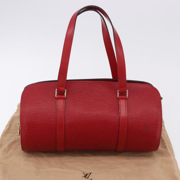 LOUIS VUITTON Epi Soufflot Hand Bag Red M52227 LV Auth 195555V