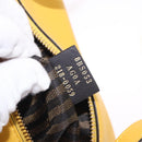 FENDI Celeria Triangle Shoulder Bag Leather Yellow Gold Tone 8BS053 Auth 195557M-11