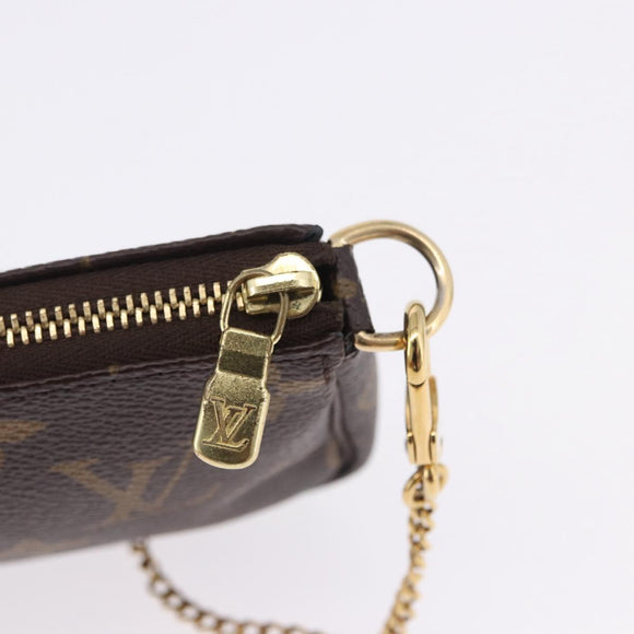 LOUIS VUITTON Monogram Vivienne Mini Pochette Accessoires M68489 Auth 195558M