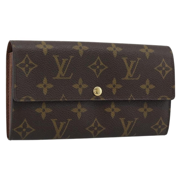 LOUIS VUITTON Monogram Portefeuille Sarah Long Wallet M60531 LV Auth 195560