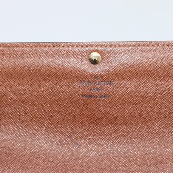 LOUIS VUITTON Monogram Portefeuille Sarah Long Wallet M60531 LV Auth 195560