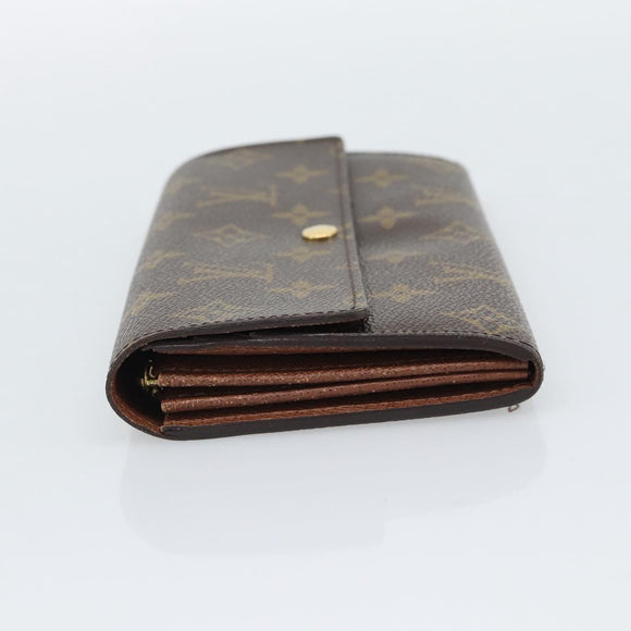LOUIS VUITTON Monogram Portefeuille Sarah Long Wallet M60531 LV Auth 195560