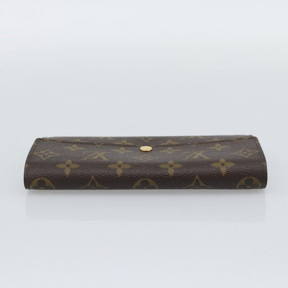 LOUIS VUITTON Monogram Portefeuille Sarah Long Wallet M60531 LV Auth 195560