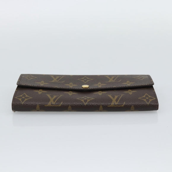 LOUIS VUITTON Monogram Portefeuille Sarah Long Wallet M60531 LV Auth 195560