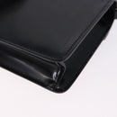 PRADA Chain Shoulder Bag Patent leather Black Silver Auth 195563SAV-16