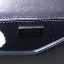 PRADA Chain Shoulder Bag Patent leather Black Silver Auth 195563SAV-19