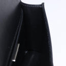 PRADA Chain Shoulder Bag Patent leather Black Silver Auth 195563SAV-20