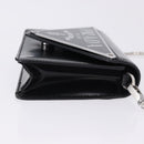 PRADA Chain Shoulder Bag Patent leather Black Silver Auth 195563SAV-3