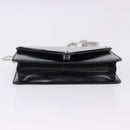 PRADA Chain Shoulder Bag Patent leather Black Silver Auth 195563SAV-5