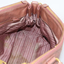 PRADA Hand Bag Leather 2way Pink Gold Auth 195564A-20