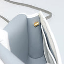 Christian Dior Honeycomb Canvas Shoulder Bag PVC White Gold Auth 195565-19