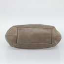 PRADA Hand Bag Vittero Dino Leather Brown Silver Auth 195567A-5