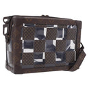 LOUIS VUITTON Monogram Chess Slim Soft Trunk Bag M20871 LV Auth 195571SAM-1
