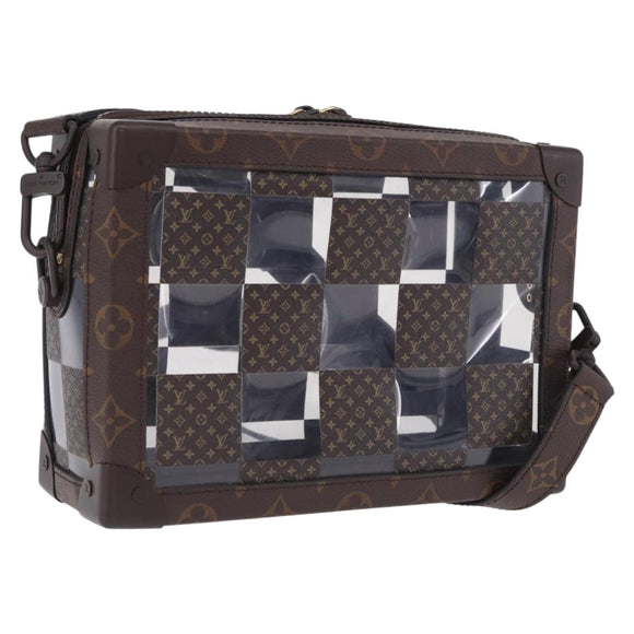 LOUIS VUITTON Monogram Chess Slim Soft Trunk Bag M20871 LV Auth 195571SAM
