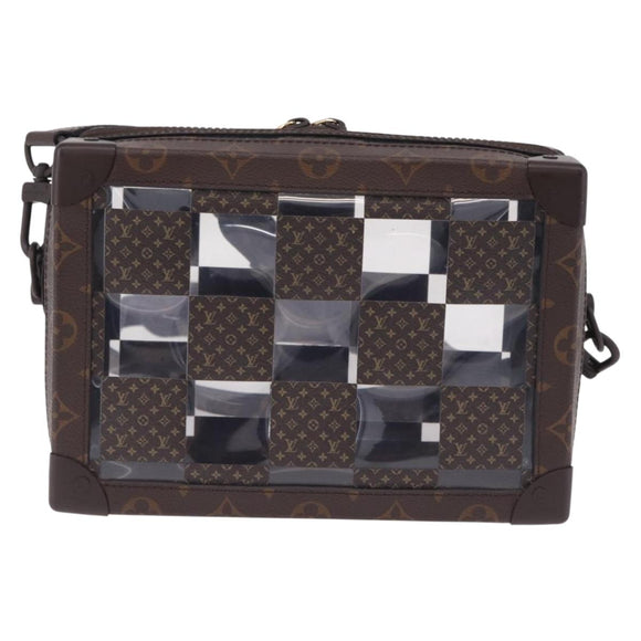 LOUIS VUITTON Monogram Chess Slim Soft Trunk Bag M20871 LV Auth 195571SAM