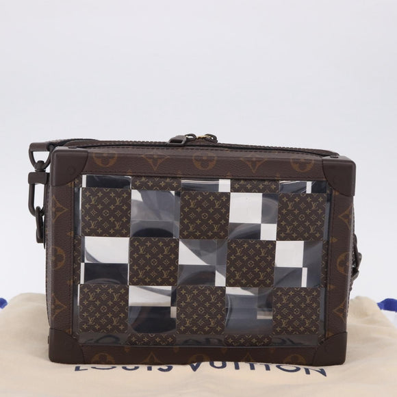 LOUIS VUITTON Monogram Chess Slim Soft Trunk Bag M20871 LV Auth 195571SAM