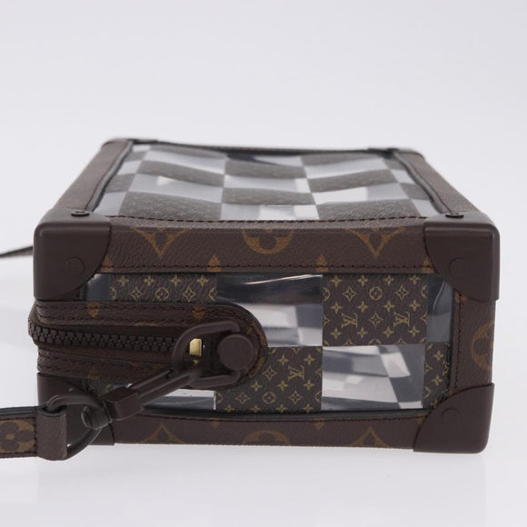 LOUIS VUITTON Monogram Chess Slim Soft Trunk Bag M20871 LV Auth 195571SAM