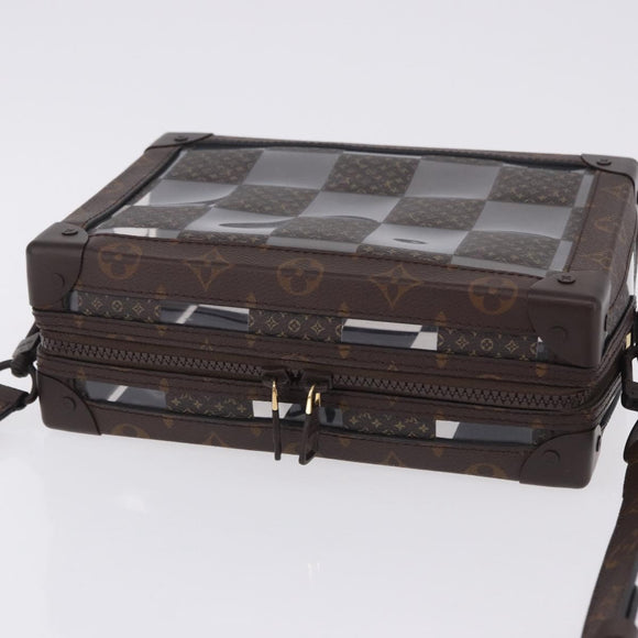 LOUIS VUITTON Monogram Chess Slim Soft Trunk Bag M20871 LV Auth 195571SAM