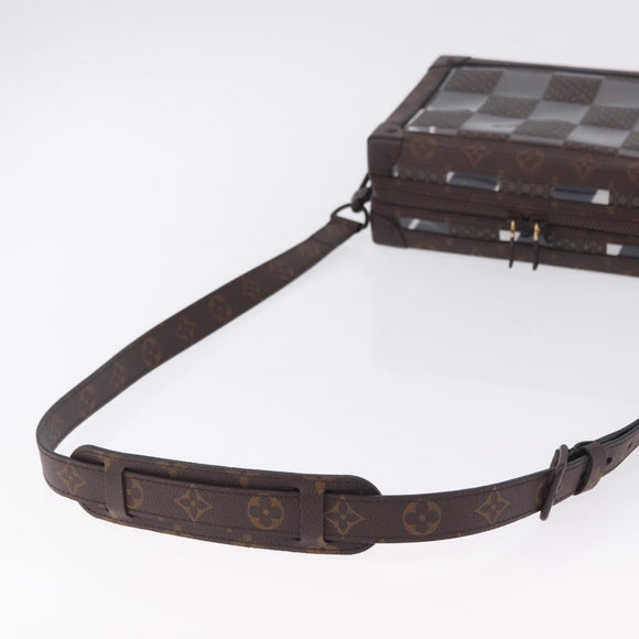 LOUIS VUITTON Monogram Chess Slim Soft Trunk Bag M20871 LV Auth 195571SAM