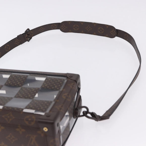 LOUIS VUITTON Monogram Chess Slim Soft Trunk Bag M20871 LV Auth 195571SAM
