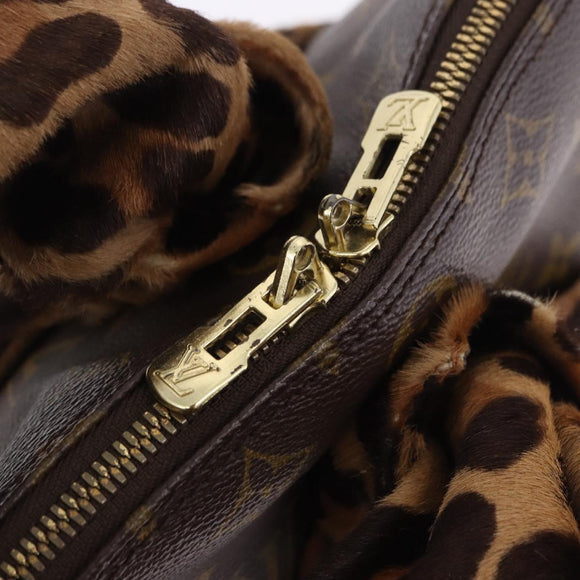 LOUIS VUITTON Monogram Leopard Azzedine Alaia Alma Hand Bag M99032 Auth 195572V