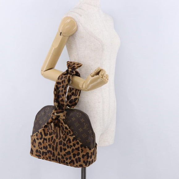 LOUIS VUITTON Monogram Leopard Azzedine Alaia Alma Hand Bag M99032 Auth 195572V