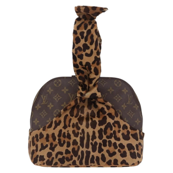 LOUIS VUITTON Monogram Leopard Azzedine Alaia Alma Hand Bag M99032 Auth 195572V