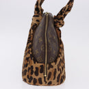 LOUIS VUITTON Monogram Leopard Azzedine Alaia Alma Hand Bag M99032 Auth 195572V-4