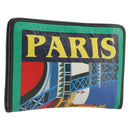 BALENCIAGA Clutch Bag Leather Green Silver 476046 Auth 195575A-1