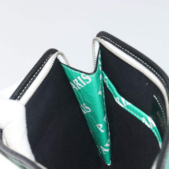 BALENCIAGA Clutch Bag Leather Green Silver 476046 Auth 195575A