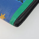 BALENCIAGA Clutch Bag Leather Green Silver 476046 Auth 195575A-8